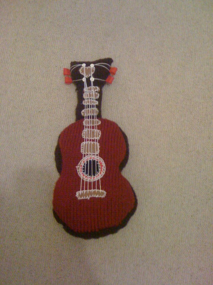 knitted guitar